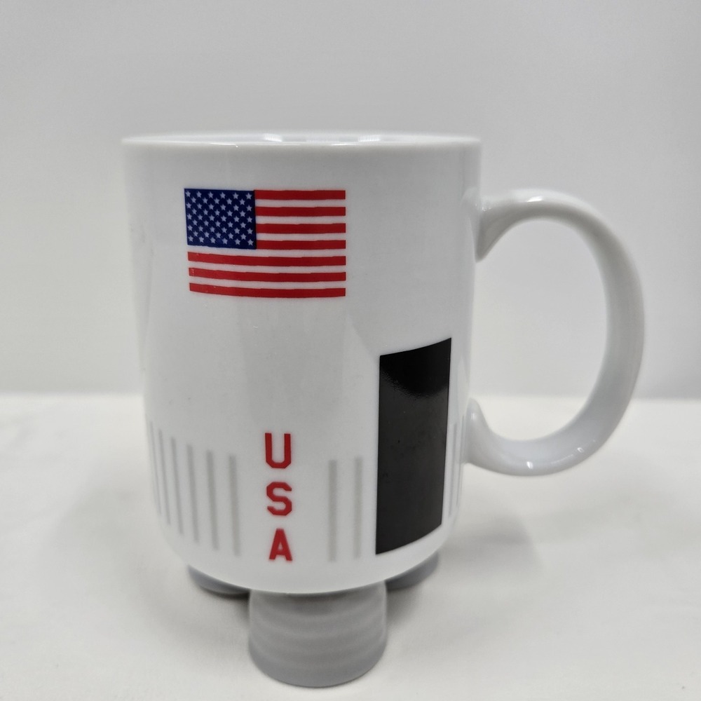 Rocket Fuel Smithsonian Air Space Museum Flag Spaceship Coffee Mug Cup Souvenir